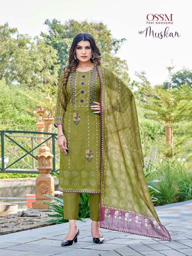 Muskan Ossm Viscose Exclusive Wear Wholesale Readymade Salwar Suit